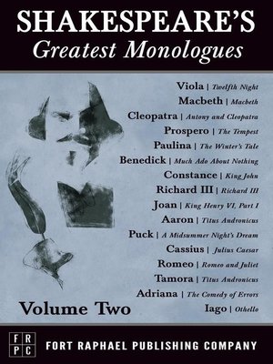 cover image of Shakespeare's Greatest Monologues--Volume II